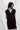 Midnight Edge V-Neck Black Mini Dress